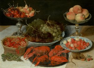Nature morte aux fruits et aux écrevisses - Georg Flegel