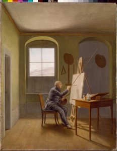Caspar David Friedrich dans son atelier - Georg Friedrich Kersting
