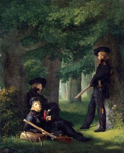 Devoir de poste avancée (Les avant-postes) - Georg Friedrich Kersting