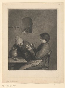 Fumeur et buveur - Georg Friedrich Schmidt