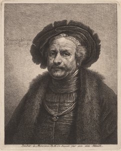 Autoportrait de Rembrandt - Georg Friedrich Schmidt, after Rembrandt van Rijn