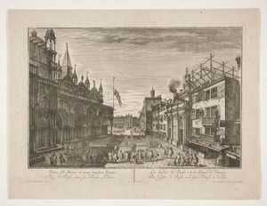 La rue Saint Bassi et son temple à Venise