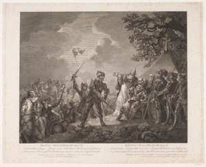 La célèbre bataille du roi Valdemar II à Wolmar en Lettonie, 1219