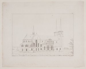 Danois : Cathédrale de Roskilde vue du nord