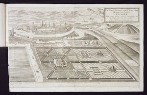 Les nouveaux jardins à Cremsier, la résidence du Prince-Évêque, publié vers 1700 - Georg Matthaus Vischer