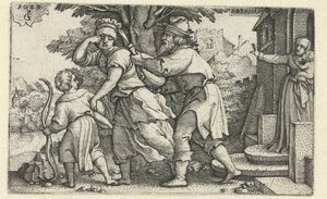 Abraham chasse Agar et Ismaël (Histoire d