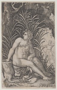 Céphale et Procris, des Héroïnes grecques, 1539 - Georg Pencz