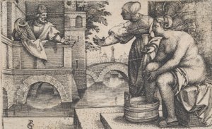 David et Bethsabée - Georg Pencz