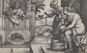 David et Bethsabée - Georg Pencz