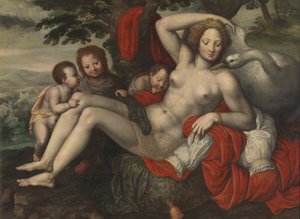Léda et le cygne, milieu du 16e siècle