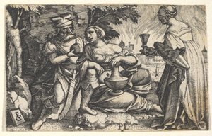 Lot et ses filles, vers 1531 - Georg Pencz