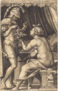 Médée rendant les Pénates à Jason - Georg Pencz