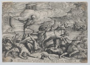 Le triomphe de la mort sur le temps, du Triomphe de Pétrarque
