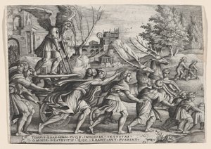 Le Triomphe du Temps sur la Renommée, des Triomphes de Pétrarque
