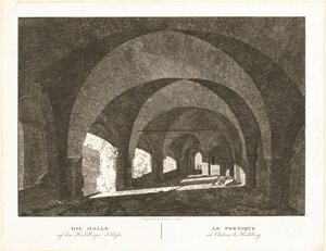 Die Halle auf dem Heidelberger Schlosse
