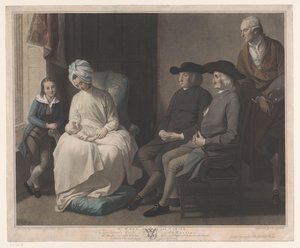 Portrait de Benjamin West avec sa famille