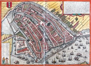 Amsterdam, Pays-Bas - Georg and Hogenberg Franz (1535 90) Braun