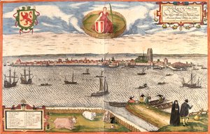 Dordrecht, Pays-Bas - Georg and Hogenberg Franz (1535 90) Braun