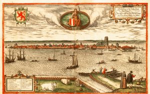 Dordrecht, Pays-Bas - Georg and Hogenberg Franz (1535 90) Braun
