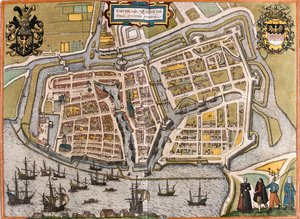 Emden, Allemagne - Georg and Hogenberg Franz (1535 90) Braun