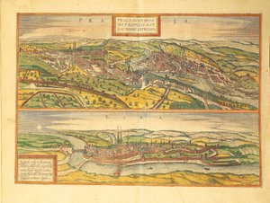 Prague et Cheb, Eger de Civitates Orbis Terrarum