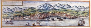Vue de Palerme en Sicile. Atlas de Braun & Hogenberg - Georg Braun and Hogenberg Franz