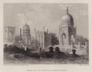 Tombes des Rois Bereed, Beeder (lithographie en couleur)