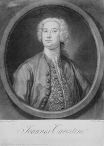 Portrait de Joannes Carestini (c.1705-60), castrat italien, gravé par John Faber (1684-1756)