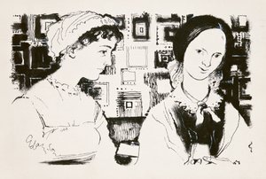 Jane Austen (1775-1817) et Charlotte Brontë (1816-55) - une rencontre imaginaire - George Adamson
