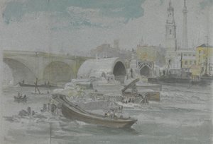 La Démolition du Vieux Pont de Londres - George Arnald