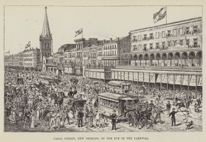 Rue Canal, La Nouvelle-Orléans, à la veille du carnaval - George Augustus Sala
