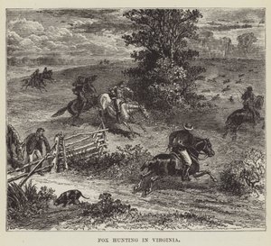Chasse au renard en Virginie - George Augustus Sala