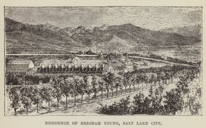 Résidence de Brigham Young, Salt Lake City - George Augustus Sala