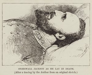 Stonewall Jackson sur son lit de mort - George Augustus Sala
