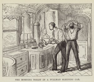 La toilette du matin dans un wagon-lit Pullman - George Augustus Sala