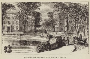 Washington Square et Fifth Avenue - George Augustus Sala