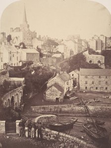 Partie de la ville et du port de Tenby, 1853