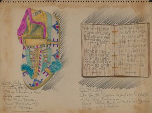 Mocassin et livre d