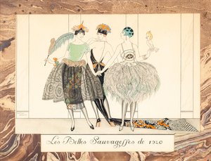 Les Belles Sauvageffes de 1920, de Le Bonheur du Jour ou, Les Grâces à la Mode, 1924 - George Barbier