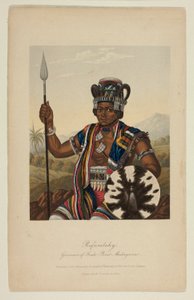 Rafaralahy, gouverneur de Foule Point, Madagascar - George Baxter