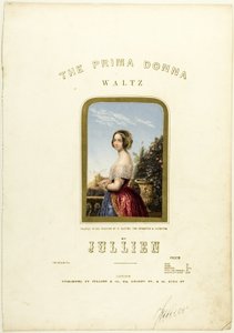 The Bride, cover for The Prima Donna Waltz sheet music - George Baxter