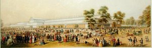 Vue du Crystal Palace - George Baxter