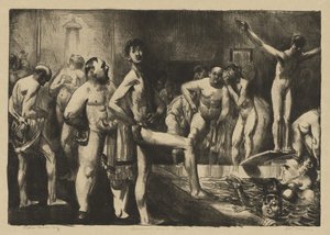 Salle de bains pour hommes d