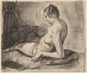 Jeune fille nue allongée