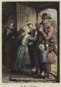 Un facteur livrant du courrier à une maison le jour de la Saint-Valentin - George Bernard O