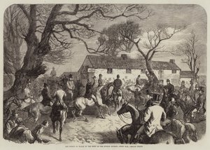 Le Prince de Galles à la Rencontre des Chiens de Chasse de Burton, Green Man, Lincoln Heath - George Bouverie Goddard