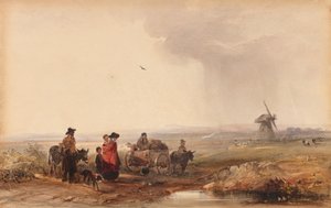 Camp de gitans, Hollande, 1800s