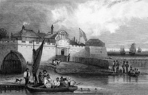 Fort de Tilbury, Essex, gravé par Henry Adlard, c.1832