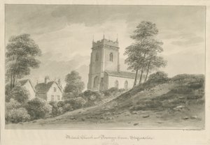 Église de Milwich et maison du presbytère - George Buckler