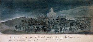 Les armées française, sarde et turque quittant les lignes de Balaklava pour une reconnaissance, vers 1854 - George Cadogan